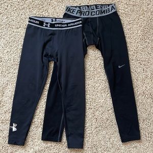Nike Pro Combat Youth Tight and Under Armour Heat Gear Tight